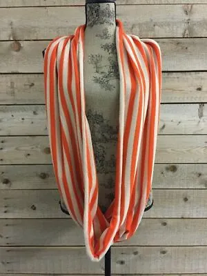 Infinity Scarf Orange And Beige Stripes Stitch Fix New • $9.99