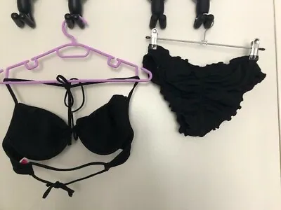 Victoria Secret Black Bikini Size XS/32D NEW • $60