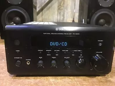 Yamaha RX-E810 Natural Sound Stereo Receiver Working Black No Remote Control • £140