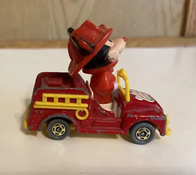 Vintage Tomy Diecast Mickey Mouse Fire Truck Walt Disney Productions  • $4