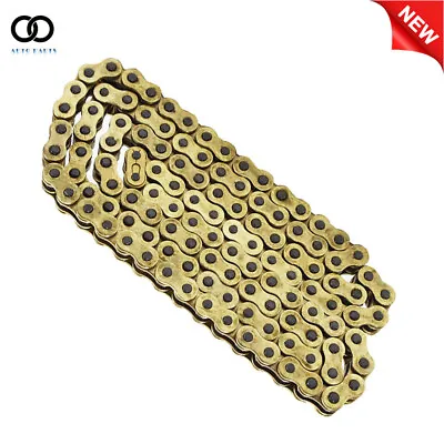 Motorcycle 520 O-Ring Gold Drive Chain 120 Links 520 × 120 With Master Link • $30.03