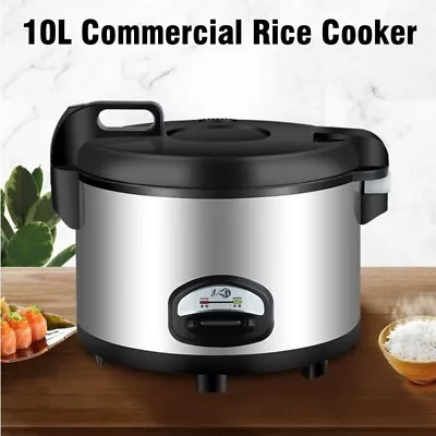 10L Commercial Rice Cooker Reataurant Hotel Large Non-stick Rice Cooker 1600W • $170