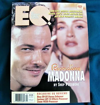 MADONNA RARE US MAGAZINE EQ SHEP PETTIBONE EROTICA RECORDING DIARIES Winter 1992 • $95