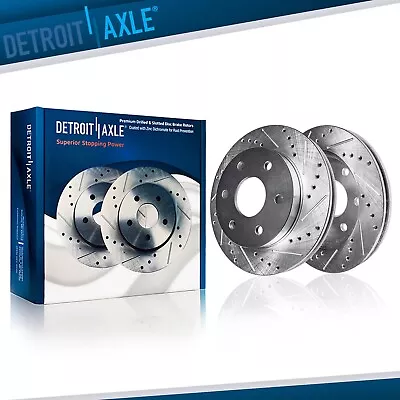 325mm Front Drilled & Slotted Brake Rotors For Chevrolet Trailblazer Saab 9-7X • $116.90