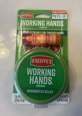 NEW O'Keeffe's Working Hands Hand Cream & Lip Repair Combo Sealed • $9.99