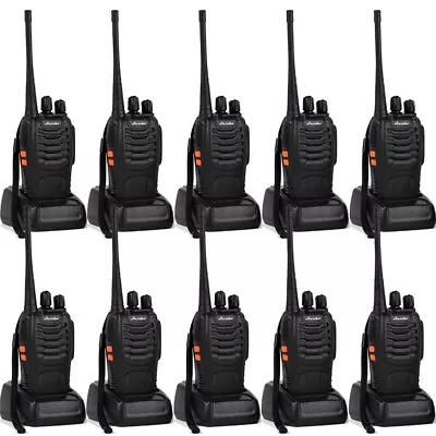 $44.99 • Buy 2-20X Walkie Talkie BF-888S Handheld 2 Way Radio 2W UHF 400-470MHz Rechargeable