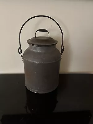 Vintage Antique 13” Metal Milk /Cream Can W/Carry Handle • $25