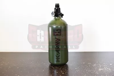 USED HK Army 48/3000 Compressed Air HPA Paintball Tank - Green - 08/2021 Hydro • $9.99