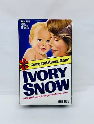 Vintage 1970's 1980's Ivory Snow Soap Box Sample Size Sealed Full P&G Baby *NOS* • $10