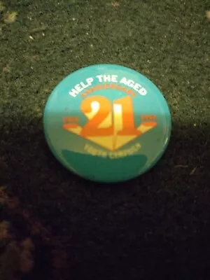 Help The Aged 21st Anniversary - 1982 - World Wide Pin Badge • £0.99