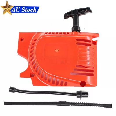 Recoil Pull Starter For Chinese Chainsaw 4500/5200/5800 45cc 58cc Fuel Line • $18.98