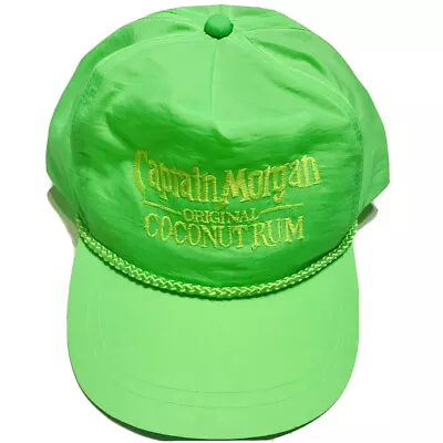 CAPTAIN MORGAN SNAPBACK HAT Vintage 100% Nylon Baseball Hat Spiced Rum 1980s  • $26.31