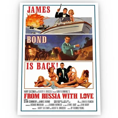 From Russia With Love James Bond Movie Poster Satin Archival Stunning A1 A2 A3 • £12.99