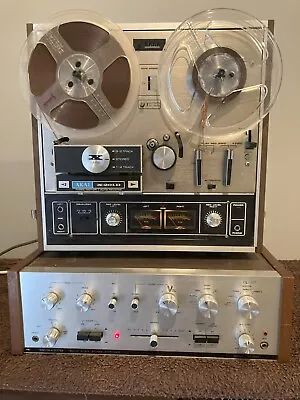 Vintage AKAI X201D Reel To Reel Stereo Tape Recorder 3-2 Track Stereo Amplifier • $500