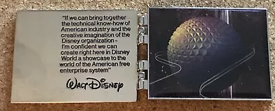 Disney WDW - Rare Epcot 30th Anniversary Reveal/Conceal Pin - Opening Booklet • $75