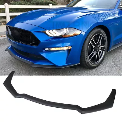 For 2018-2023 Ford Mustang GT Convertible PP Front Bumper Lip Spoiler Body Kit • $59.59