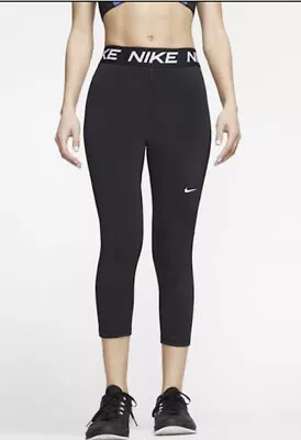 £25 • Buy Nike DriFit Victory Capri Length Tight Fit Leggings Black Size Small BNWT