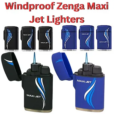£8.95 • Buy Zengaz Jet Lighter Rubber Maxi Flame Windproof Electronic Turbo Refillable Cig