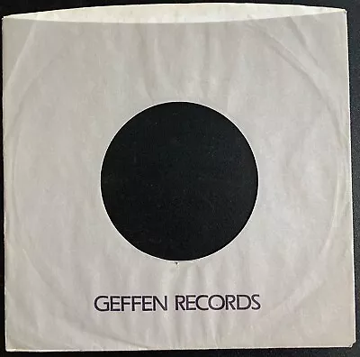 Geffen 45rpm Matte Commercial/company Sleeves: Lot Of 6 • $5