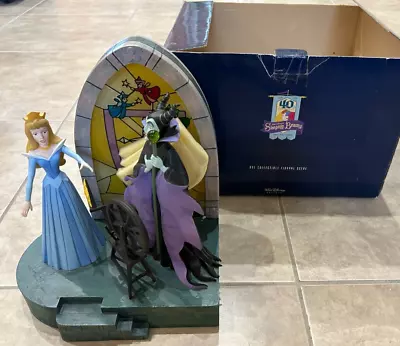 Disney Gallery Aurora Maleficent Figural Scene Sleeping Beauty 40th Once Upon Sc • $249.95