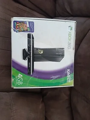 Microsoft Xbox 360 S Gaming Console And Kinect - Black Cib Kinect Adventure Inc • $70