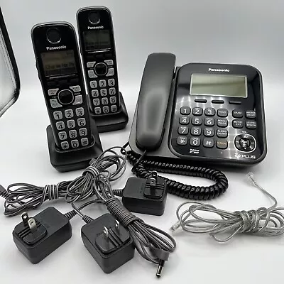 Panasonic KX-TG4771 Phone System - 1 Corded Plus 2 Cordless Phones With Bases • $32.95