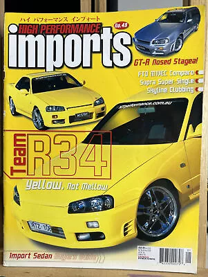 High Performance Imports Magazine  No 49 In Ok Condition • $8.79