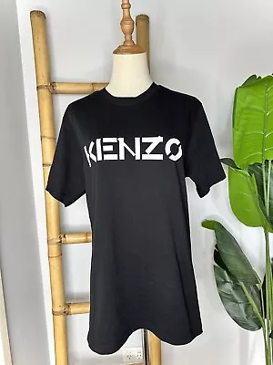 KENZO Black Logo Print T-Shirt Women’s Size L  • $89