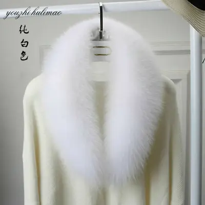 100% Genuine Real Fur Collar Womens Scarf Shawl Wrap Stole Warm Neck Warmer • $43.70