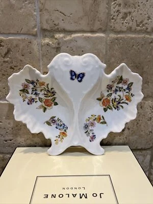 AYNSLEY COTTAGE GARDEN BUTTERFLY SHAPED DISH Fine Bone China • £5