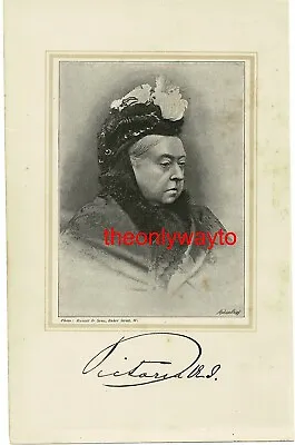 Queen Victoria Book Illustration (Print) 1895 • $25.23