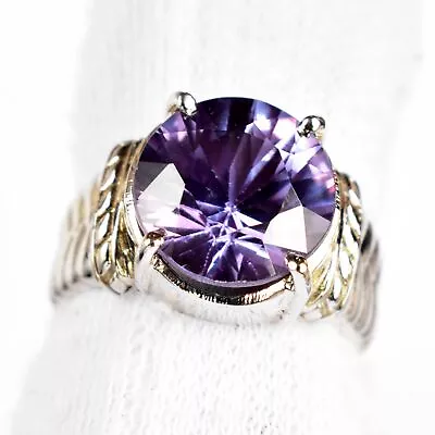 7 Cts Natural Color Change Alexandrite Antique Design 925 Sterling Silver Ring • $44.99