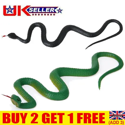 £3.79 • Buy Realistic Soft Rubber Fake Snake Toy Garden Props Joke Prank Gift Christmas CE