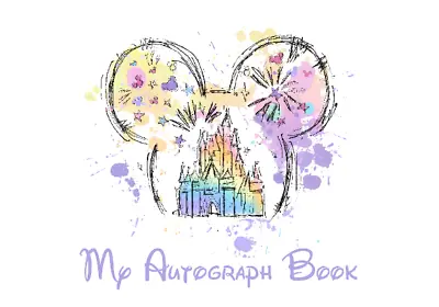 A6 / A5 Personalised Minnie Mickey Pastel Disney Inspired Autograph Memory Book • £7.98