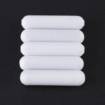 5Pcs Magnetic Stirrer Mixer Stir Bar PTFE Spinner Cylinder White Type C 7*30mm • $6.65