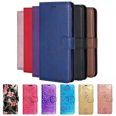 Flip Leather Phone Case For Samsung S24 S23 S22 S21 FE S9 Magnetic Wallet Cover • £2.99