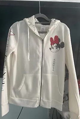 BNWT Disney Store Cream Minnie Mouse Zip-up Hoodie Size XS • £45