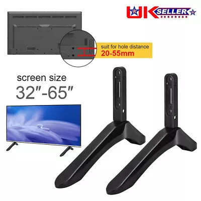 TV Stand Leg TV Base Pedestal Feet Desk Top Pedestal Mount For Samsung LG 32-65  • £16.90