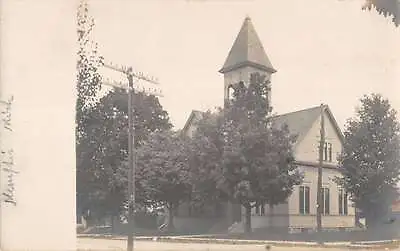 Memphis Michigan Church Real Photo Antique Postcard K40363 • $13