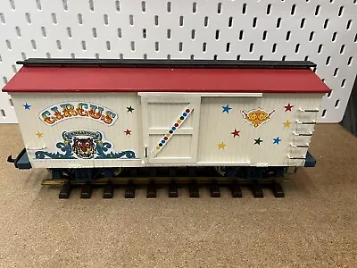 USA Trains G Scale Custom Circus Painted  Wood Box Car Steel Wheels • $16.99