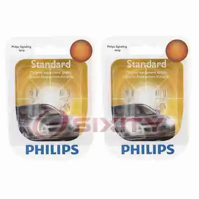 2 Pc Philips Front Outer Turn Signal Light Bulbs For Saab 9-3 9-5 900 9000 Pp • $11.10