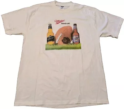 Vintage Miller Lite Beer T Shirt XL Football Promo  • $24.99