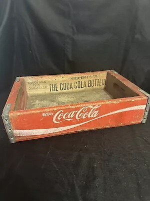 Vintage Coca-Cola Red Wood Bottle Crate Wooden Box Coke  Chattanooga Tennessee • $28