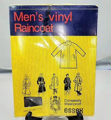 ESSEX M Raincoat Vintage Vinyl Dark Colored #154 • $10.17
