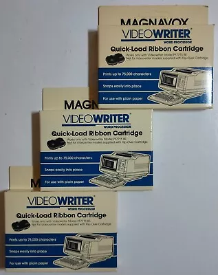 VTG Magnavox Videowriter Word Processor Quick Load Ribbon Cartridge NOS  NEW • $13.44