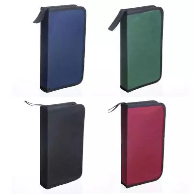 80 Car Storage Holder Case Wallet Organizer Portable Disc CD VCD DVD Carry Bag • £6.17