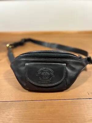 Ghurka Marley Hodgson No. 114 | Leather Fanny Pack Bag | Black | Vintage 1994  • $525