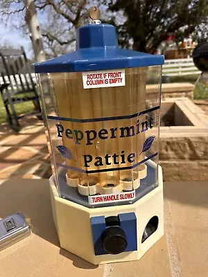 VTG Carousel Mint O Matic Peppermint Pattie .25 Vending Machine Candy Dispenser • $74.99