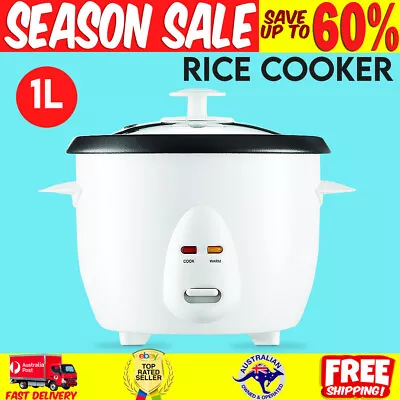 Portable Rice Cooker 1L Mini Small Cooker 5 Cups For 1-2 Person With Cup + Spoon • $34.86