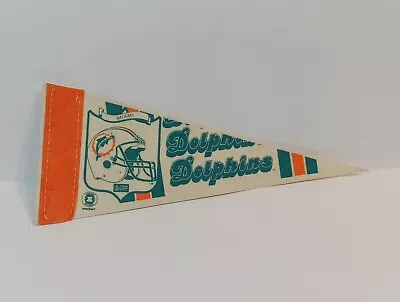 Vintage 1980s Era MIAM DOLPHINS 10 X 4 Inch Mini Pennant- MarinoTuaTyreek Rare • $12.99